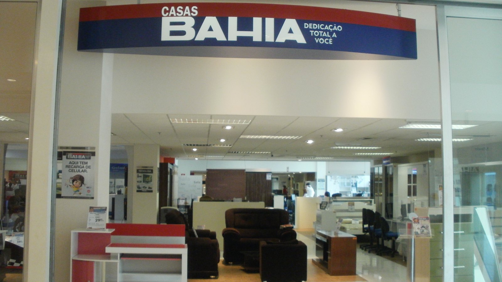 Loja da Casas Bahia no Caxias Shopping, em Duque de Caxias (RJ): dez empresas do grupo pediram recuperação judicial em São Paulo. Foto: Eduardo P/Wikimedia Commons, CC BY-SA 3.0, recortada