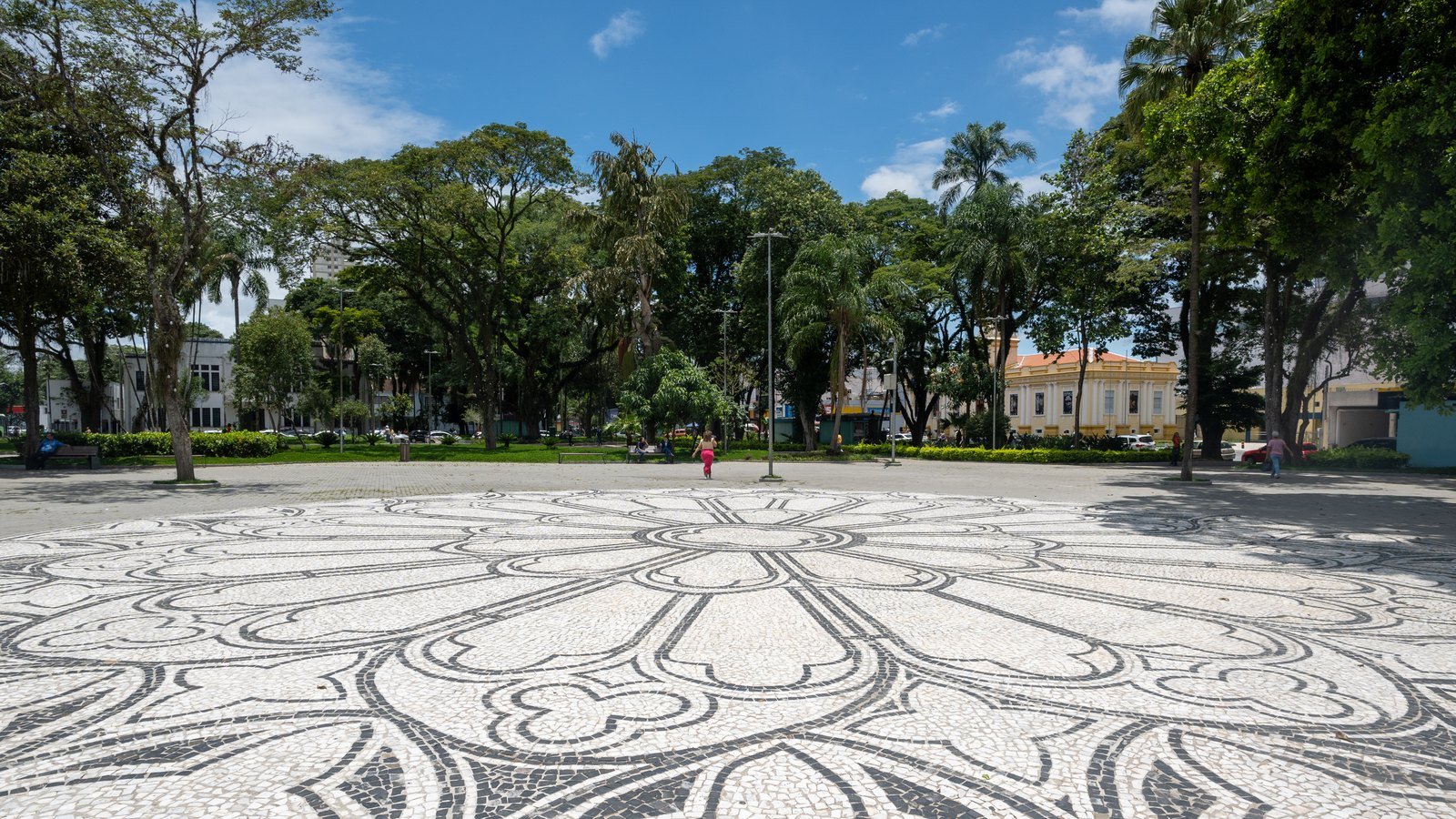 Praça de mosaico português em São José dos Campos (SP), cidade-sede do Grupo Suprimed. Foto: xiquinhosilva/Wikimedia Commons, CC BY 4.0, recortada