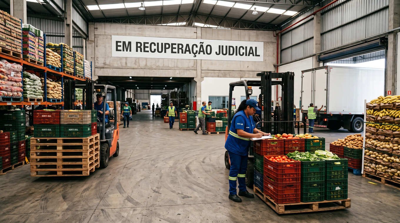 Atividade de comércio de hortifrutigranjeiros relacionada ao pedido de recuperação judicial do Grupo Kuba